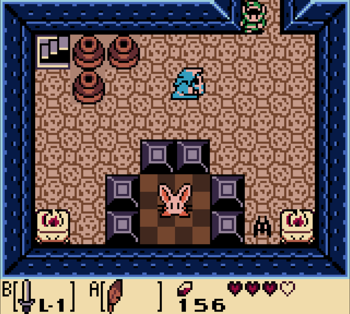 Pols Voice room in Link's Awakening DX on the Game boy